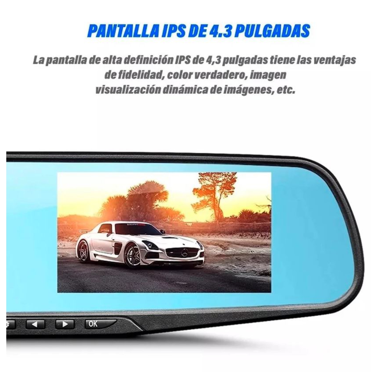Miniatura 3 de Retrovisor Espejo Doble Cámara Full Hd